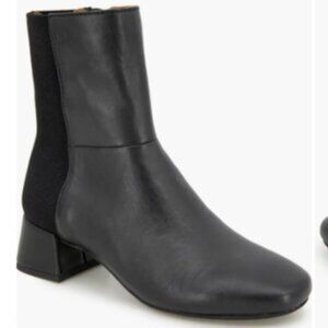 GENTLE SOULS By Kenneth Cole Eileen Women's Leather Block Heel Boots Black 8.5